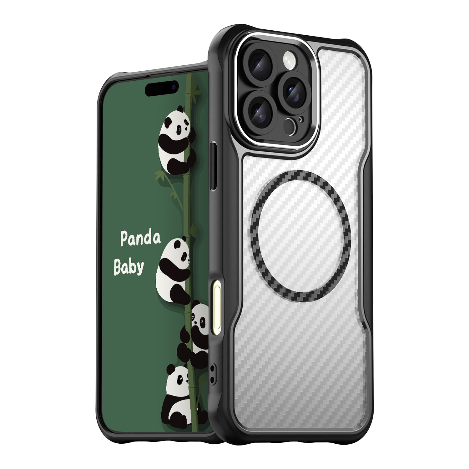 ☆ iPhone 16 Pro ケース MagSafe対応 半透明 Amazon.co.jp: Panda Baby iPhone 16 Proケース MagSafe対応 半透明
